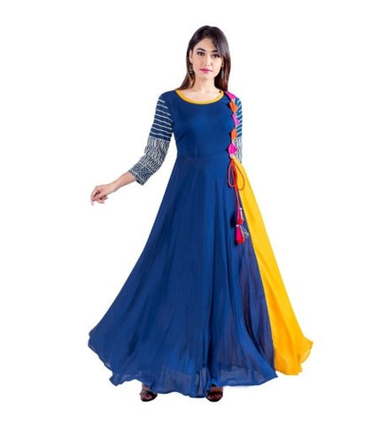 Grey - Gowns - Indo Western Dresses: Buy Latest Indo Western Clothing  Online | Utsav Fashion